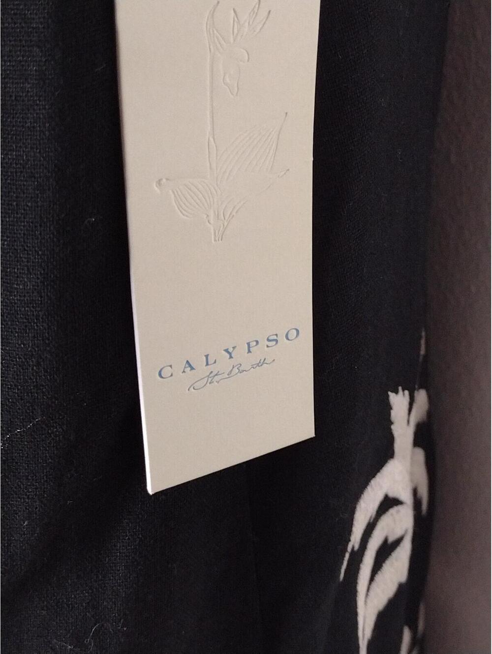 NWT Calypso Women's Black/White Tropical Dress Size XS - Picture 5 of 9